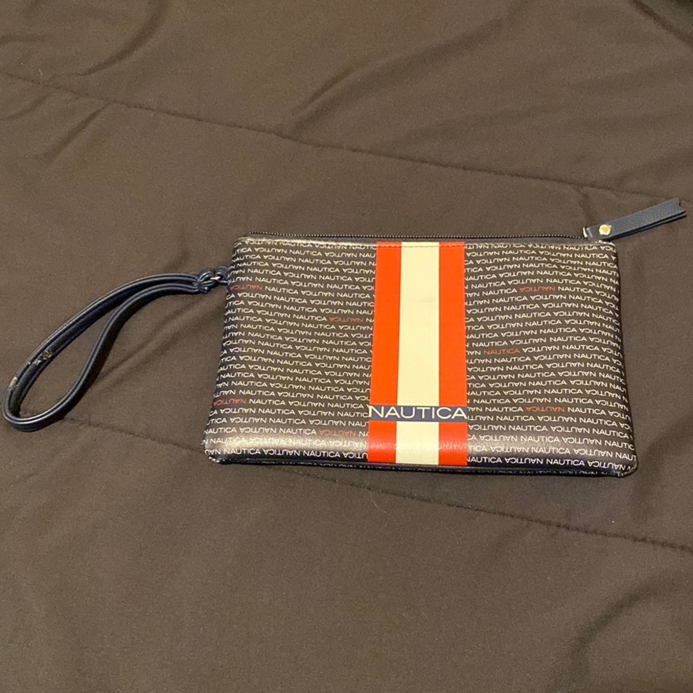Nautica Blue, Red, White Zipper Pouch